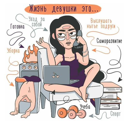 30 комиксов о том, как быть современной девушкой